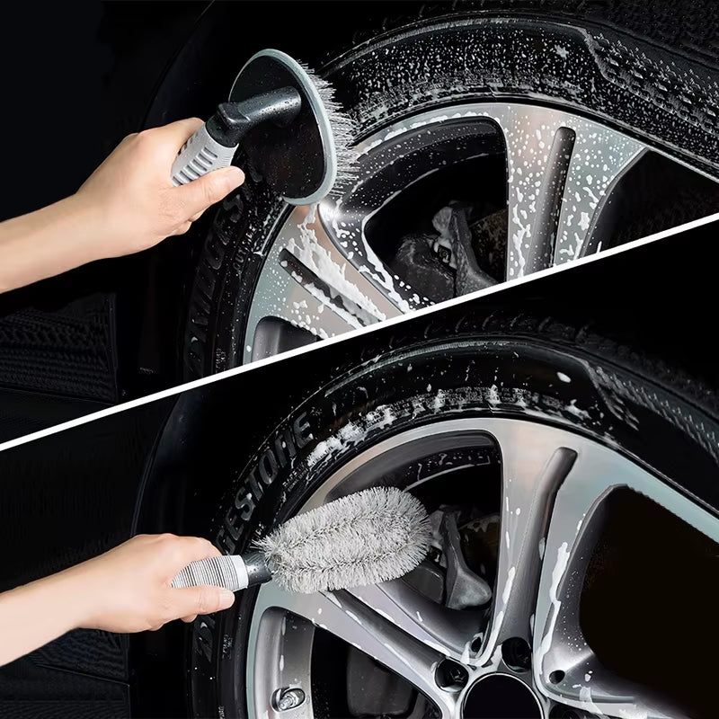 6/12Pcs Car Cleaning Set Car Detailing Brush Towel Glove Auto Dashboard Air Outlet Cleaning Tools Kits for Car Wash Accessories