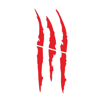 Motorcycle Car Sticker Universal Monster Claw Scratched Stripe Decal Marker Reflective Waterproof Moto Decoration Accessories