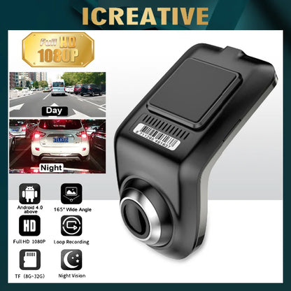 U3 Car DVR Camera Full HD 1080P Mini ADAS Auto Digital Video Recorder Dash Cam for Android Multimedia Player Car Dvrs
