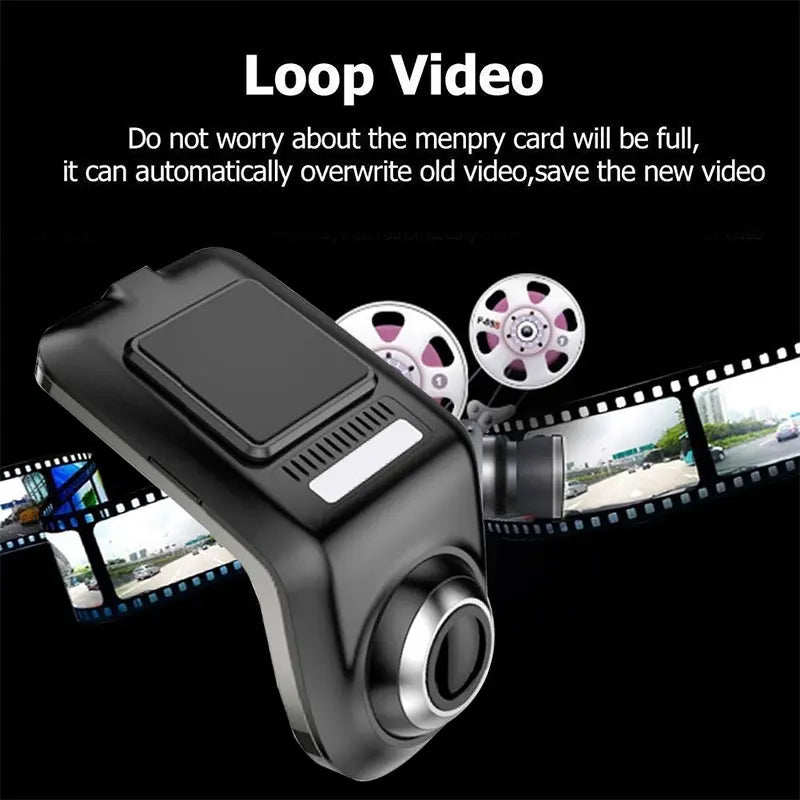 U3 Car DVR Camera Full HD 1080P Mini ADAS Auto Digital Video Recorder Dash Cam for Android Multimedia Player Car Dvrs