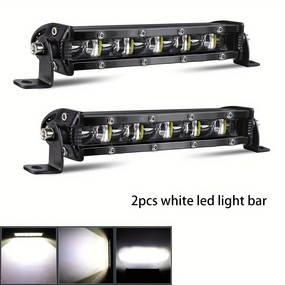 Super Bright LED Light Bar Offroad 8" 12V 24V Spotlight Barra LED Work Light for Lada Truck 4X4 SUV ATV Car Driving Fog Light