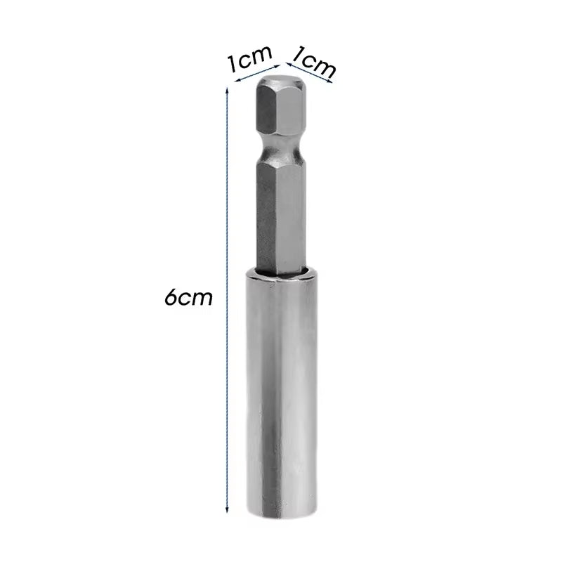 10/1Pcs Magnetic Screwdriver Extension Hexagonal Handle Extended Connecting Rod Carbon Steel Screwdrivers Bit Holder Power Tools