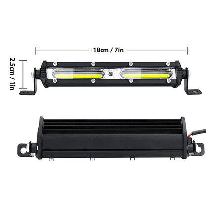 1PC Car LED Work Light 12V 24V LED Spotlight Work Light Bar 6500K Strip Light for Car Auto Truck Lorry Trailer Spot Fog Lamp