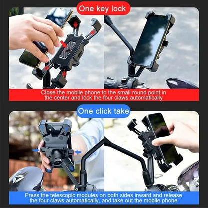Universal 360° Rotatable Non-Slip Bicycle Phone Holder Adjustable Stand for MTB Bike Moto Motorcycle - Bike Accessory