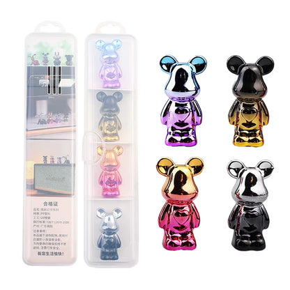 Creative Crown Diamond Cute Bear Car Fragrance Perfume Clip Air Bears Aroma Car Decoration Air Fresher Decoration Accessories