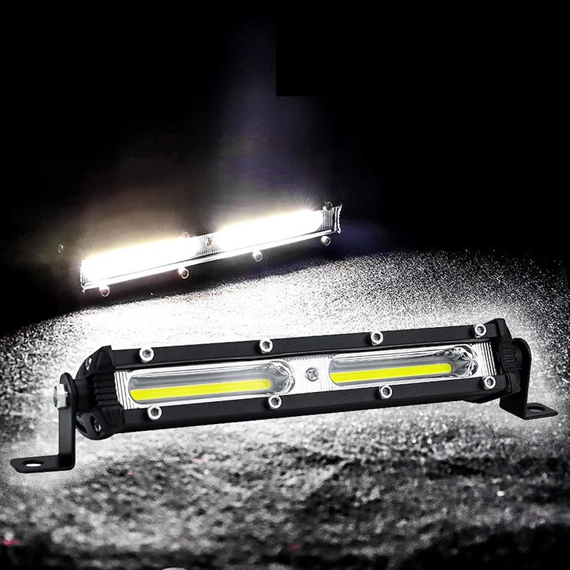 1PC Car LED Work Light 12V 24V LED Spotlight Work Light Bar 6500K Strip Light for Car Auto Truck Lorry Trailer Spot Fog Lamp
