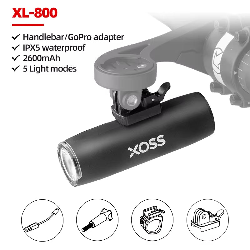 200-3000 Lm Bike Light XL1200 Headlight Waterproof Rechargeable Front Lamp Bicycle Light Aluminum Ultralight Flashlight