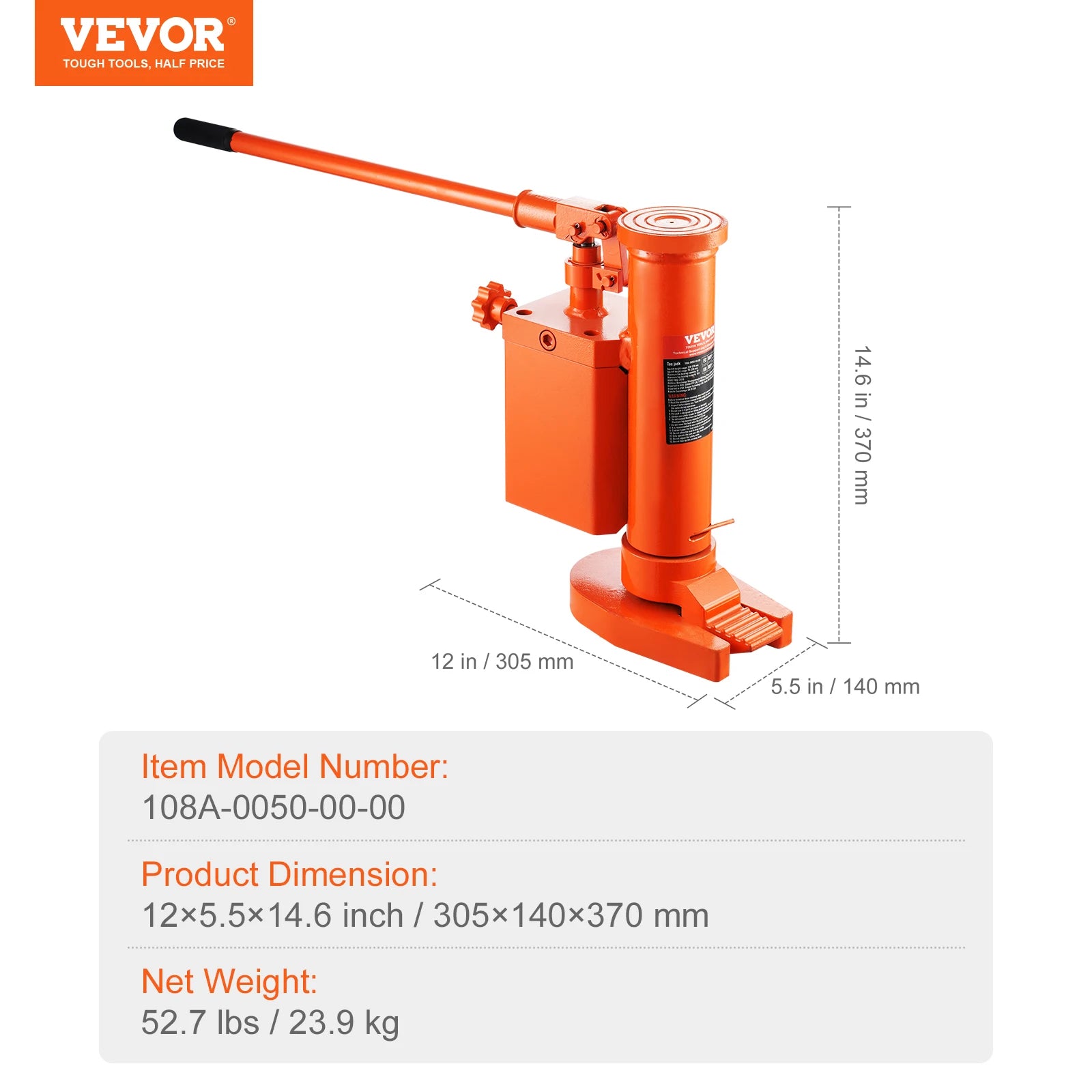 Succebuy Hydraulic Toe Jack 2.5 Ton on Toe Toe Jack Lift 5 Ton Top Lift Capacity Machine Jack 0.8-5.3 in Toe Height 8.9-13.4 Top