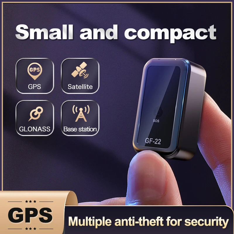 GF-22 Car Tracker Device Strong Magneticautomatic Alarm Motorcycle Car Mini GPS Trackersvoice Control Anti-Lost Device Locator