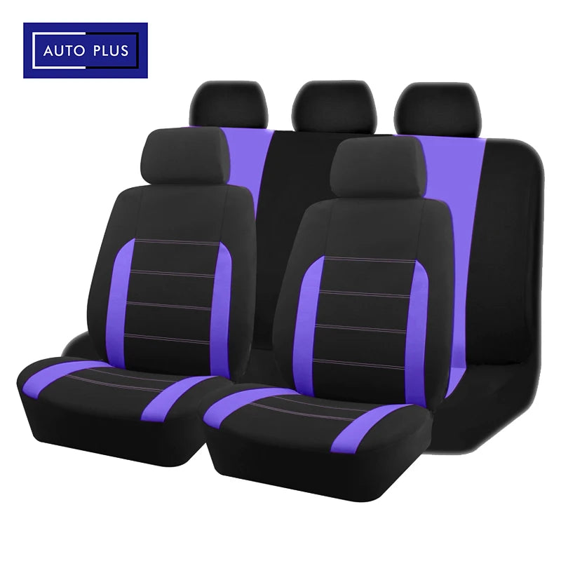 AUTO plus Universal Fabric Car Seat Covers Fit for Most Car Suv Truck Van Car Accessories Interior Seat Covers Car