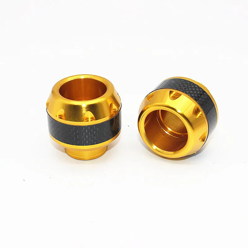 2Pcs Motorcycle Aluminum Wheel Protection Crash Pads Colorful Crash Scooter Frame Slider Protector Moto Equipment Accessories