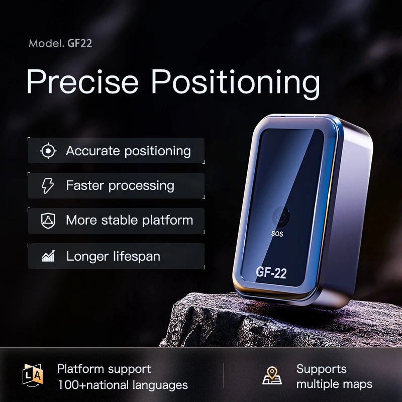 GF-22 Car Tracker Device Strong Magneticautomatic Alarm Motorcycle Car Mini GPS Trackersvoice Control Anti-Lost Device Locator