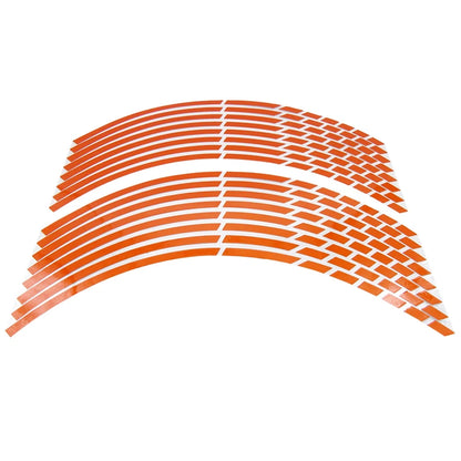 17"18"19"/16Pcs Strips Motorcycle Car Wheel Tire Stickers Reflective Rim Tape Motorbike Auto Decals for KTM Yamaha Suzuki Honda