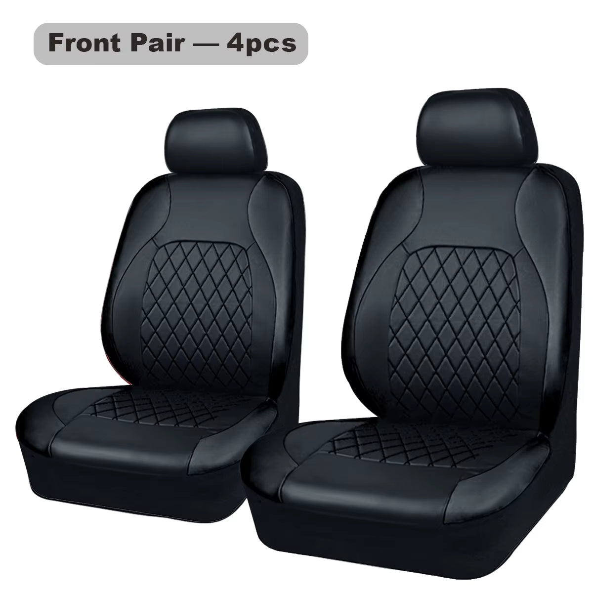 All Season Quited PU Leather Car Seat Cover Full Surrounded Seat Protector Waterproof Universal Fit Sedan Suv Pick-Up Truck Seat