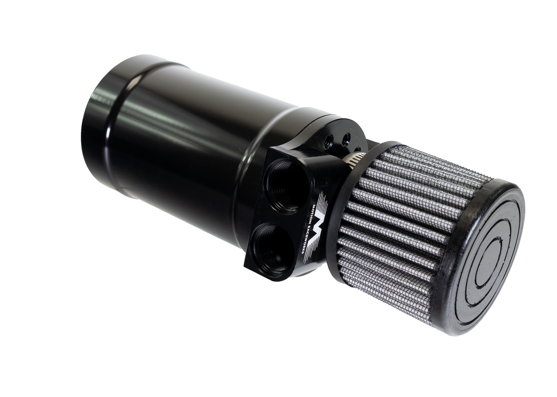 Top Loader Billet Internally Baffled Oil Catch Can (Dual 10AN Port)