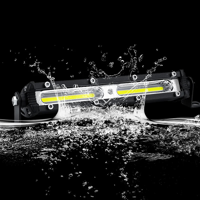 1PC Car LED Work Light 12V 24V LED Spotlight Work Light Bar 6500K Strip Light for Car Auto Truck Lorry Trailer Spot Fog Lamp