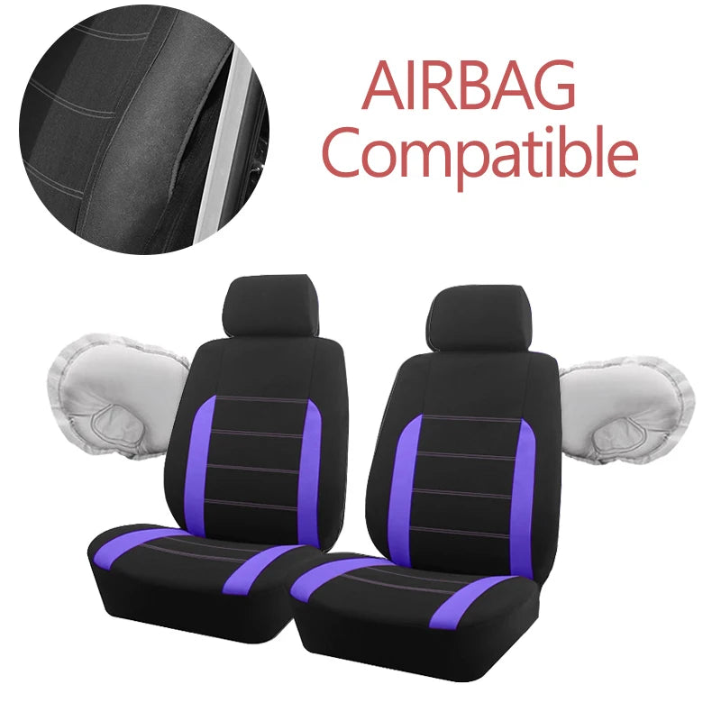 AUTO plus Universal Fabric Car Seat Covers Fit for Most Car Suv Truck Van Car Accessories Interior Seat Covers Car
