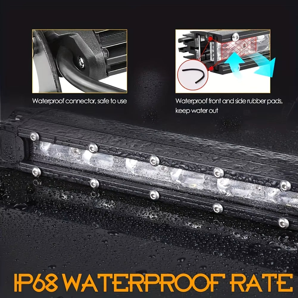 Super Bright LED Light Bar Offroad 8" 12V 24V Spotlight Barra LED Work Light for Lada Truck 4X4 SUV ATV Car Driving Fog Light