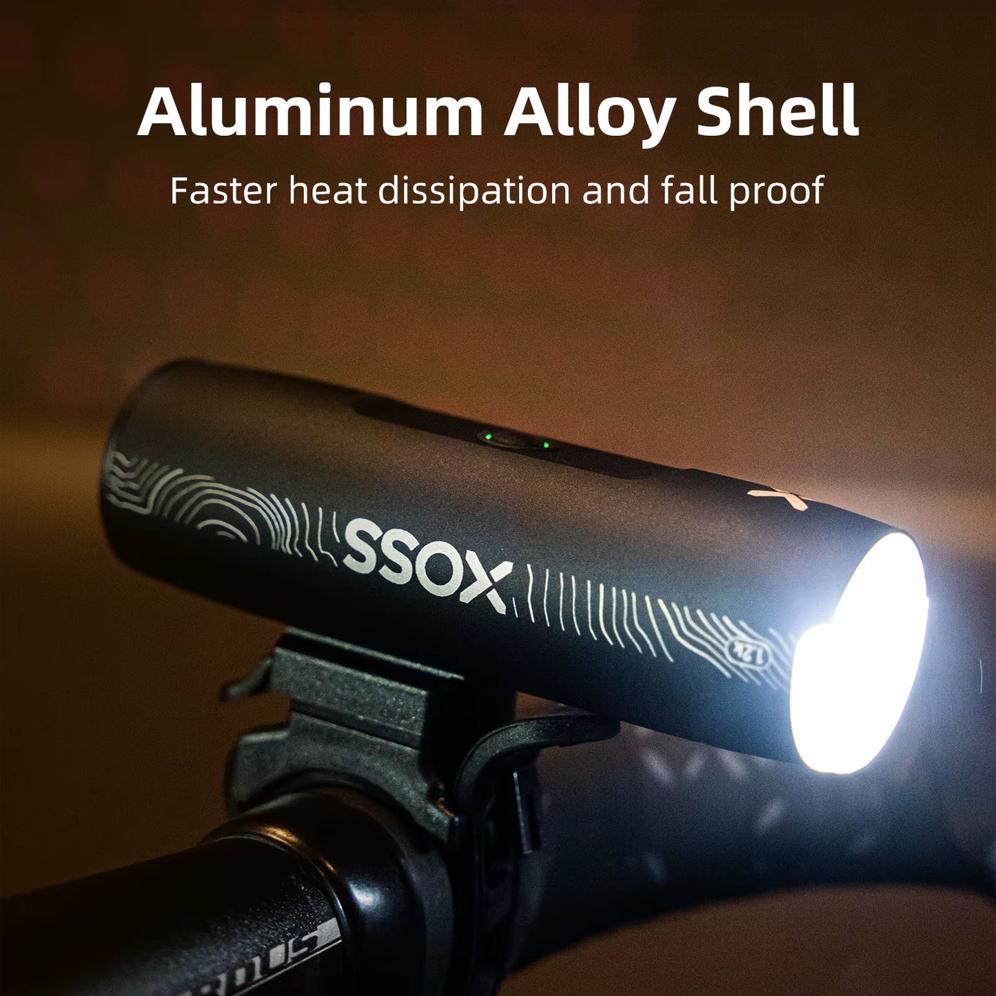 200-3000 Lm Bike Light XL1200 Headlight Waterproof Rechargeable Front Lamp Bicycle Light Aluminum Ultralight Flashlight