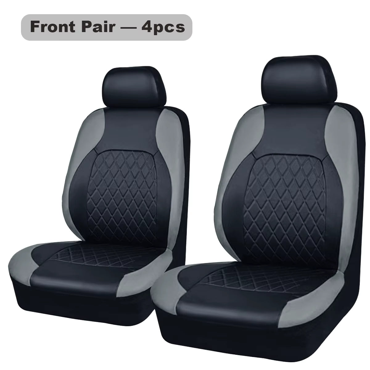 All Season Quited PU Leather Car Seat Cover Full Surrounded Seat Protector Waterproof Universal Fit Sedan Suv Pick-Up Truck Seat