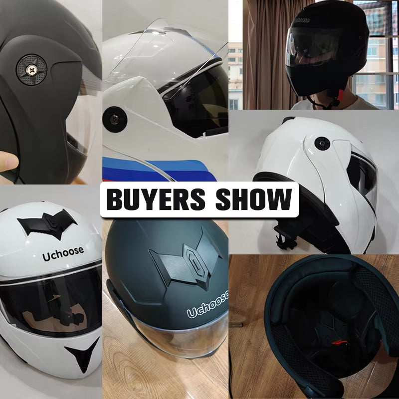 DOT Certification  Motorcycle Helmet Double Lens Cross Section Helmet Safety Modular Flip Helm Unisex Helmet with Visor