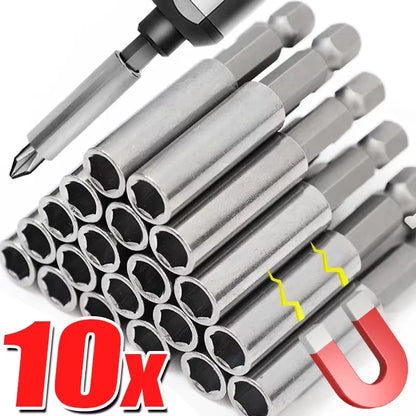 10/1Pcs Magnetic Screwdriver Extension Hexagonal Handle Extended Connecting Rod Carbon Steel Screwdrivers Bit Holder Power Tools