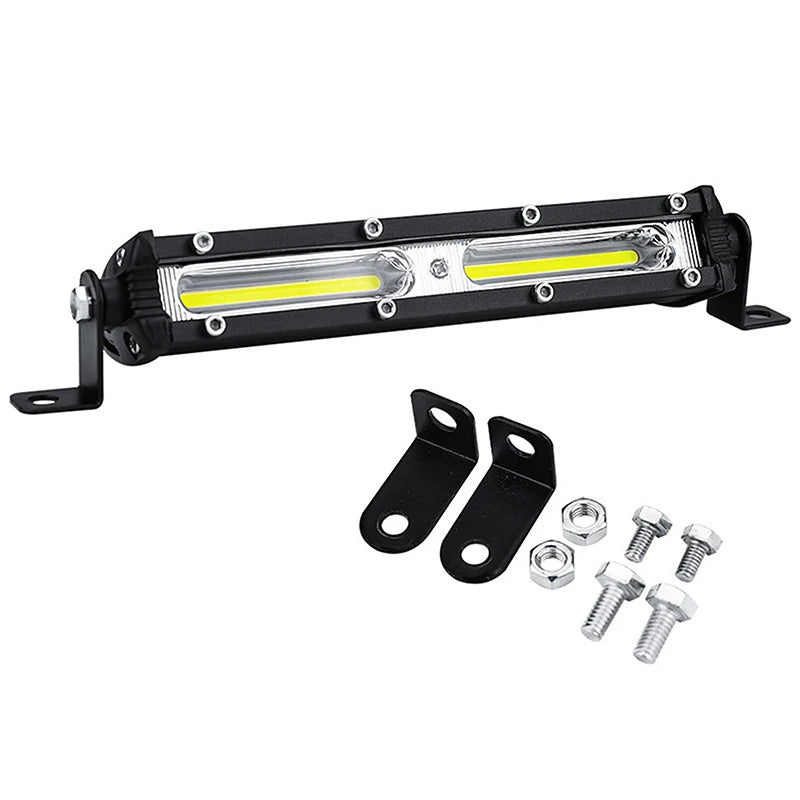 1PC Car LED Work Light 12V 24V LED Spotlight Work Light Bar 6500K Strip Light for Car Auto Truck Lorry Trailer Spot Fog Lamp