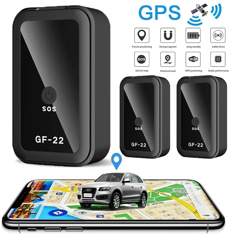 GF-22 Car Tracker Device Strong Magneticautomatic Alarm Motorcycle Car Mini GPS Trackersvoice Control Anti-Lost Device Locator
