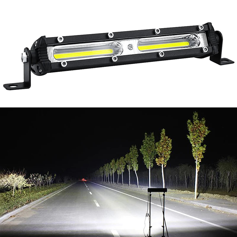 1PC Car LED Work Light 12V 24V LED Spotlight Work Light Bar 6500K Strip Light for Car Auto Truck Lorry Trailer Spot Fog Lamp