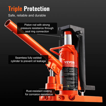 Succebuy Hydraulic Toe Jack 2.5 Ton on Toe Toe Jack Lift 5 Ton Top Lift Capacity Machine Jack 0.8-5.3 in Toe Height 8.9-13.4 Top