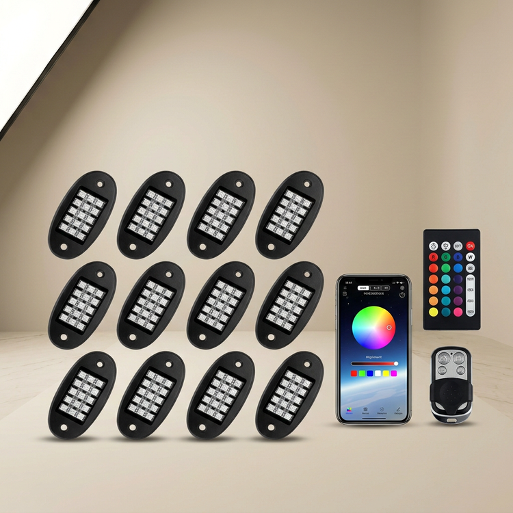 Luces Decorativas RGB para Auto y Moto con Control por App