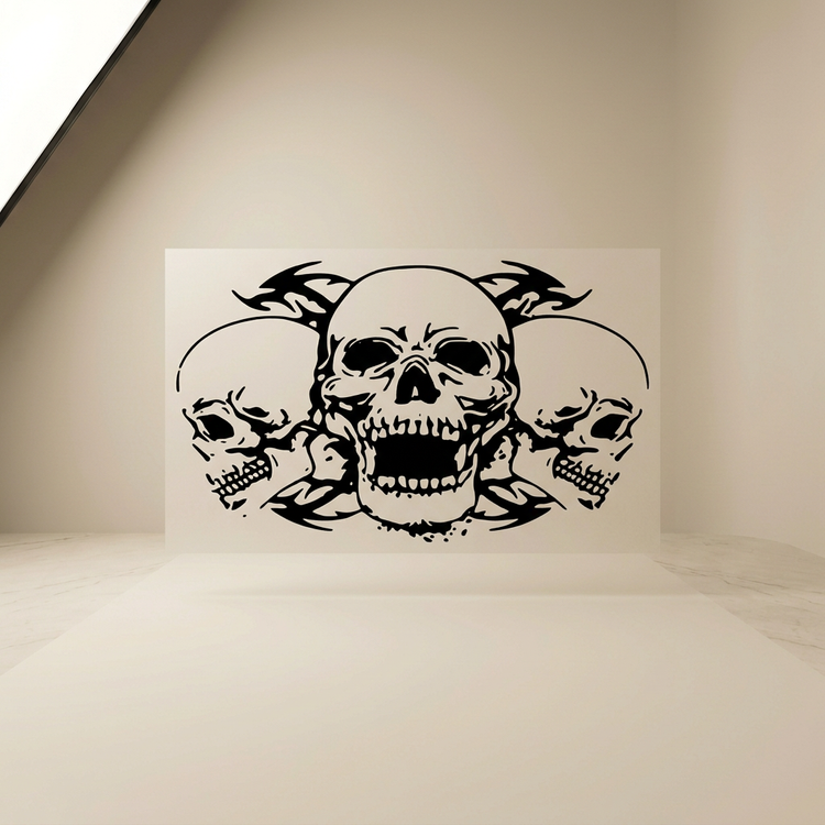 Calcomanías de Tres Calaveras para Carrocería
