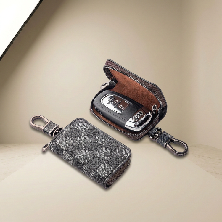 Plaid Car Key Cover
