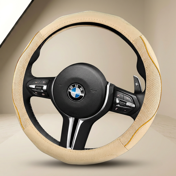 Leather Sports Steering Wheel Cover
